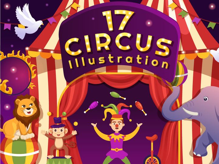 17 Circus Show Illustration