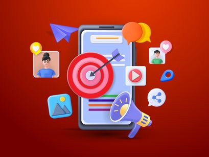 3D SEO Expert Marketing Illustration