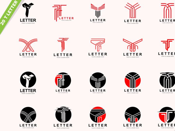T Letter Logo, Modern Letter Style Vector, Design Suitable For Product Brands With T Letter