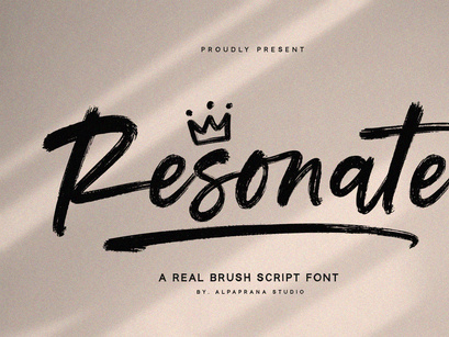 Resonate - Brush Script Font