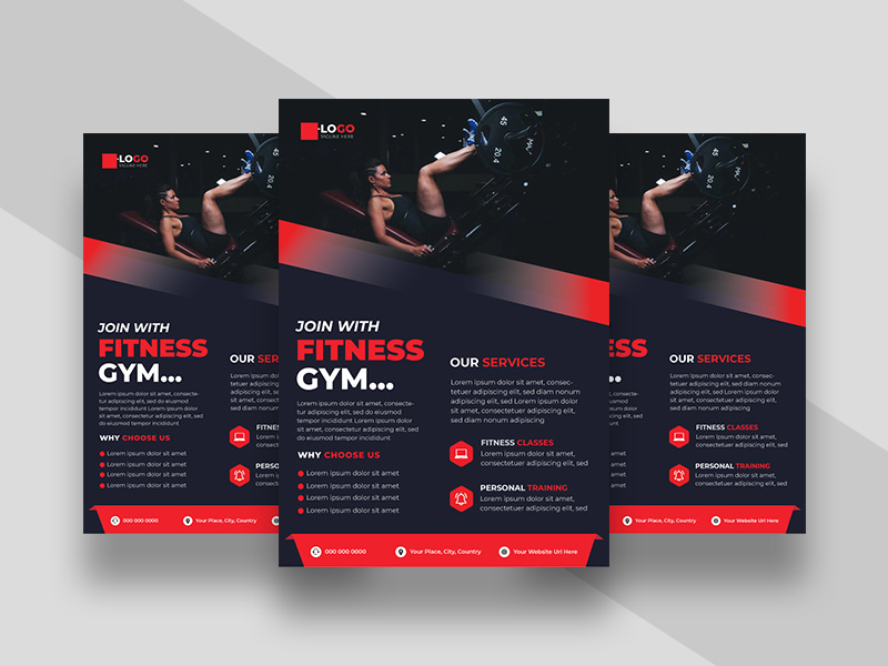 Fitness Gym Promotion Flyer Template Ver-2