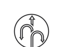 Way vector icon illustration design template