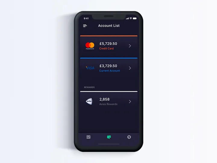 Account view