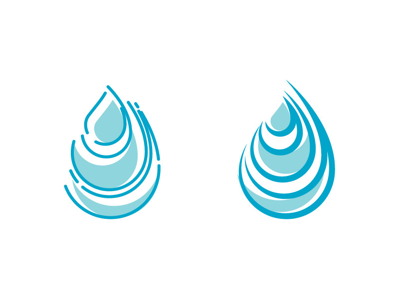 Water drop Logo illustration