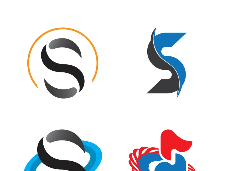 Business corporate S letter logo design vector