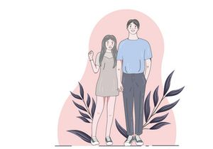 Portrait Couple, Hand drawn illustrations