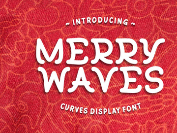 Merry Waves - Curves Display Font preview picture