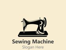 Sewing Machine Logo design concept, Tailor Sewing vector, Fashion Simple Design Template
