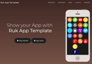 Ruk App Landing Template