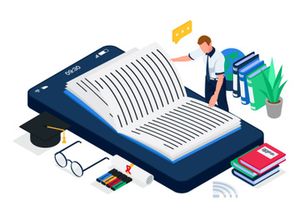 Online education illustration v5