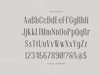 Valestra | Display Modern Serif