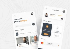 Personal Injury Lawyer App Design