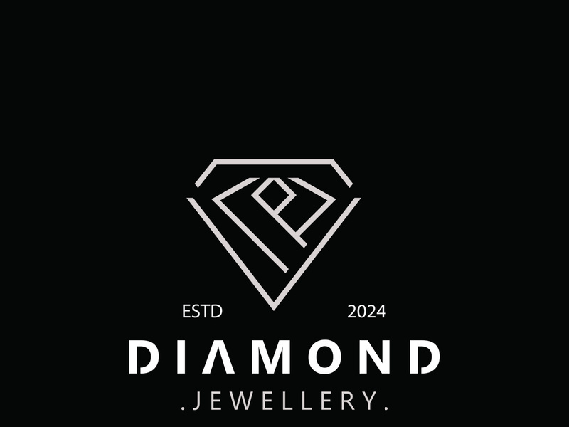 Diamond jewelry Logo, jewelry shop business identity, emblem, creative design