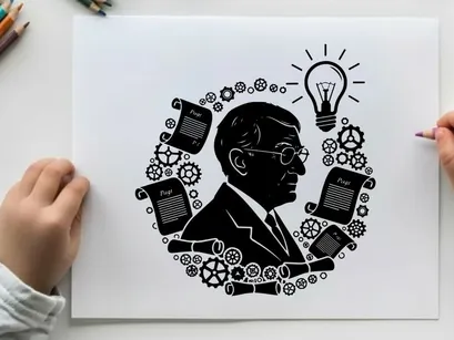 business innovation ideas lightbulb vector illustration