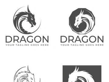 Dragon logo art illustration preview picture