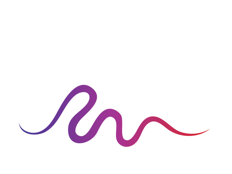 Sound waves vector illustration design template