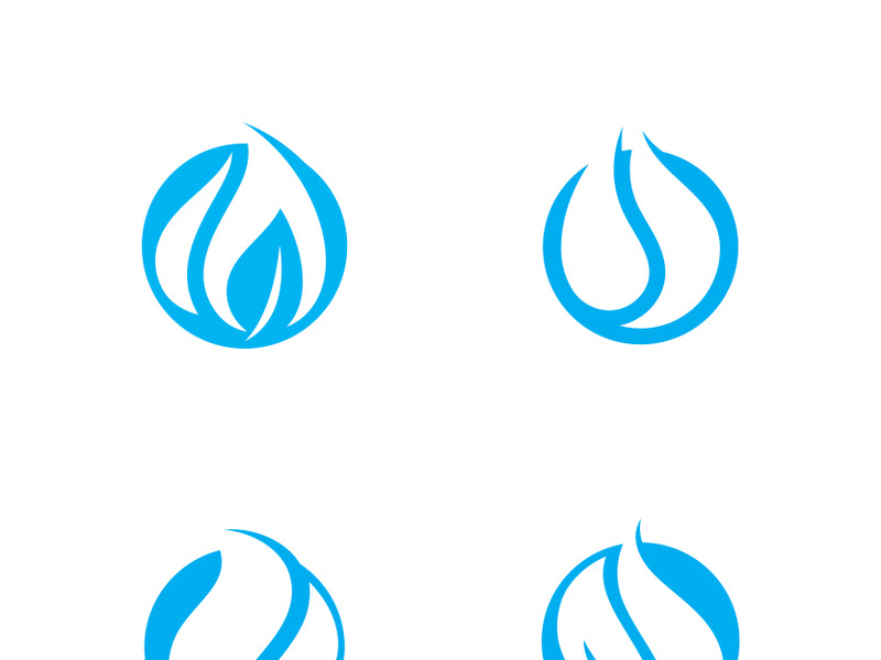 Blue Water Drop Logo Icon Vector Design