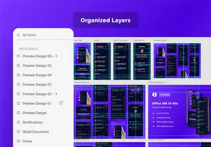 Microsoft Office 365 App UI Kits