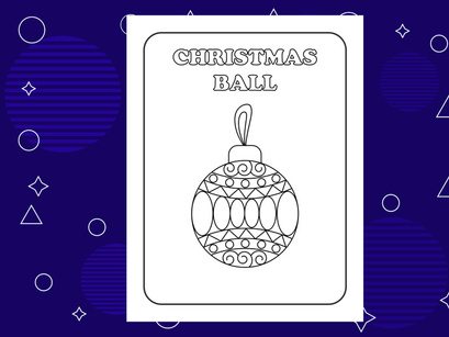 10 Pages Christmas coloring page design for kids. Children coloring page interiors