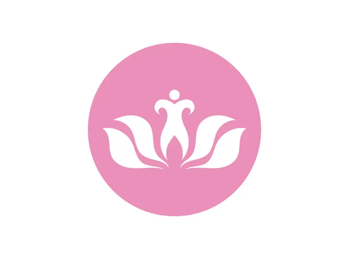 Lotus flower health meditation logo symbol