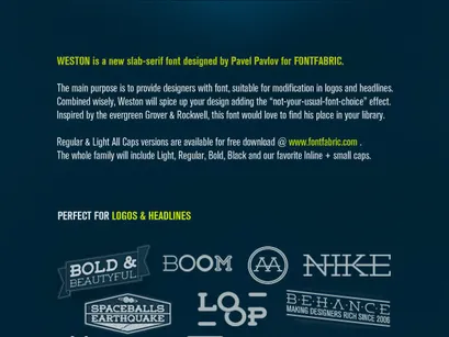 Weston Free Font