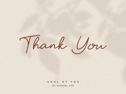 Soul Of You - Modern Script Font