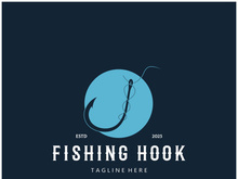 fishing hook logo design, fishing bait, fishing shop, tournament, angler, fishing community