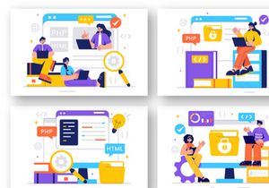 9 Informatics Logistics Software Illustration