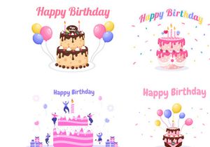 18 Happy Birthday Party Illustration