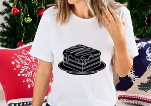 Slice of Chocolate Cake with Drizzle