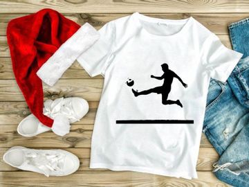 Soccer player kicking a ball in mid air with dynamic movement and skill preview picture