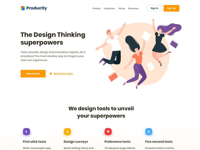 Free Productly Landing Page