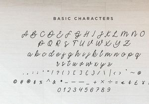 Barley - Monoline Calligraphy