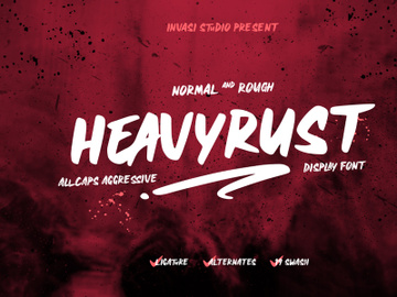Heavyrust | Display Font preview picture