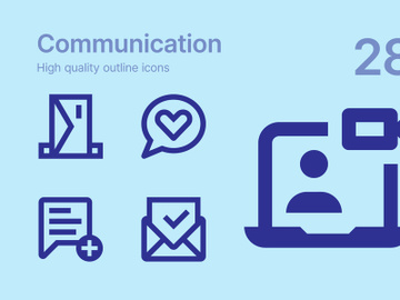 Communication icons preview picture