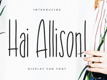 Hai Allison Display Font preview picture