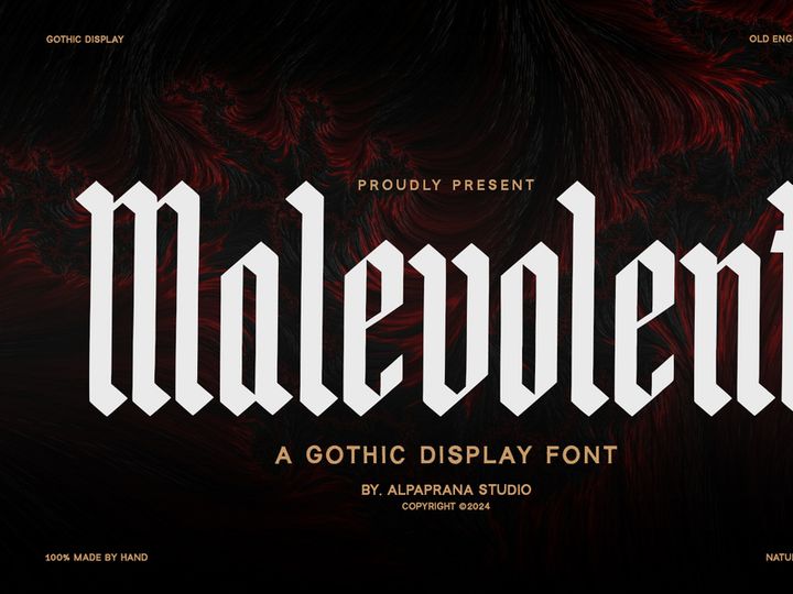 Malevolent - Display Font