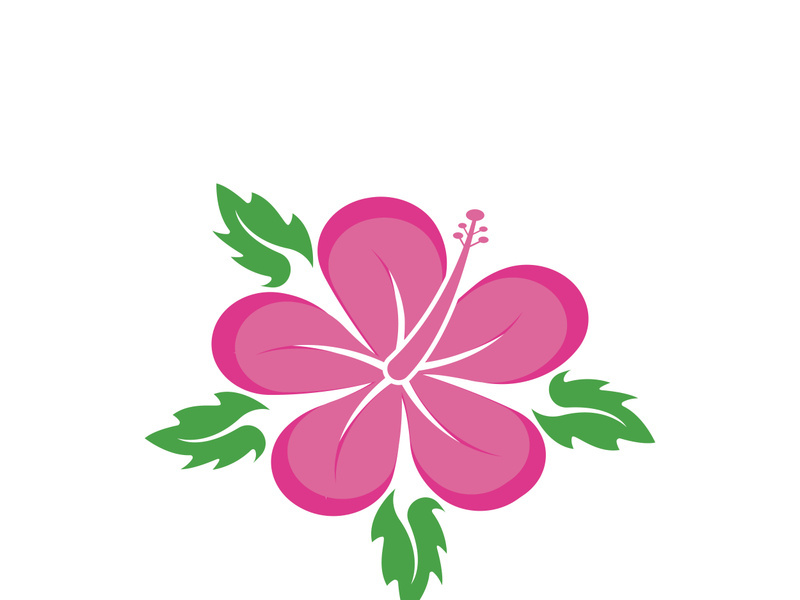 Flower vector icon design template illustration