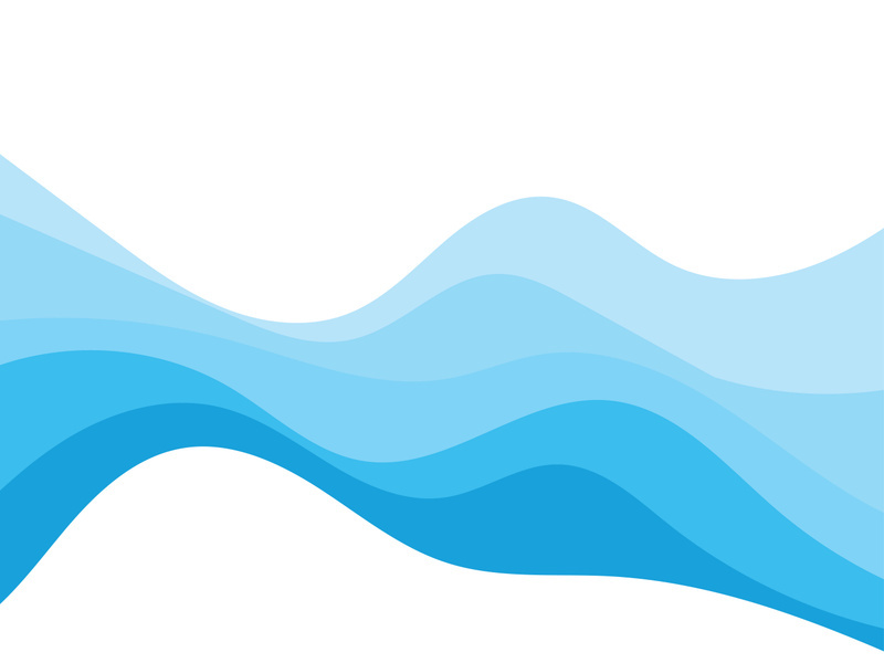 Abstract Water wave vector illustration design background