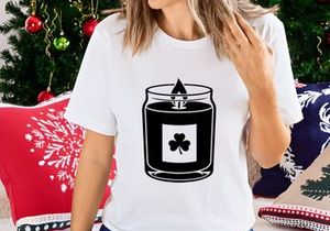 Saint Patrick's Day Candle with Shamrock