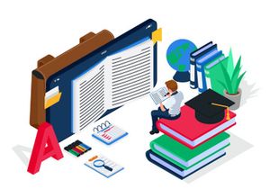 Online education illustration v6