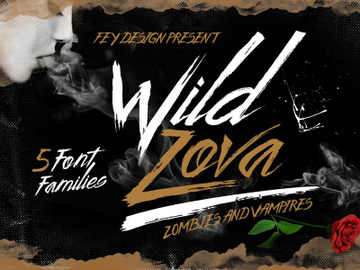 Wild Zofa Grunge Free Font preview picture