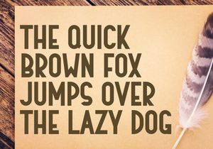 Vintage Stickers - Condensed Font