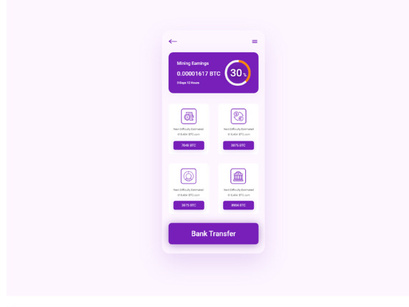 BTC Wallet App Design