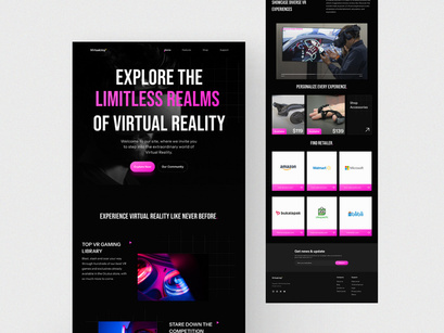VR Landing page