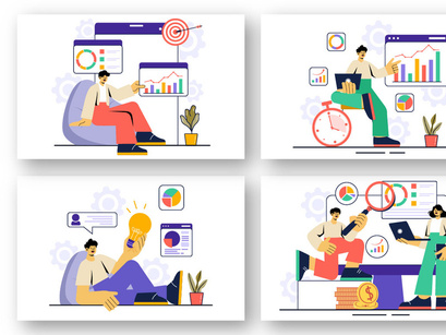 9 Entrepreneur Business Illustration