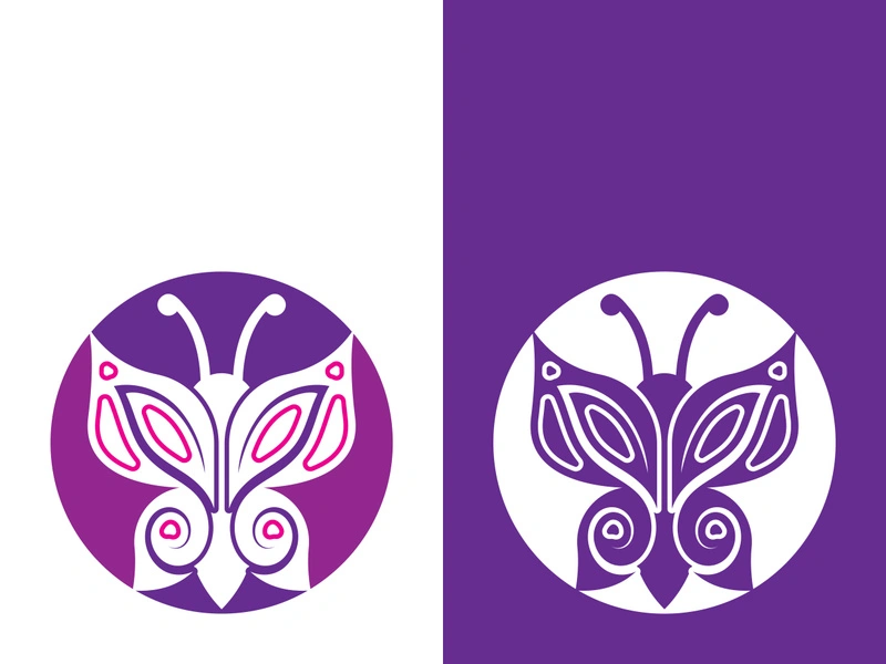 Butterfly logo icon vector design illustration