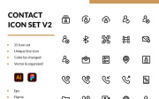 Contact Icon Set V2