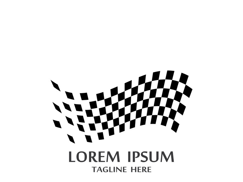 Race flag logo