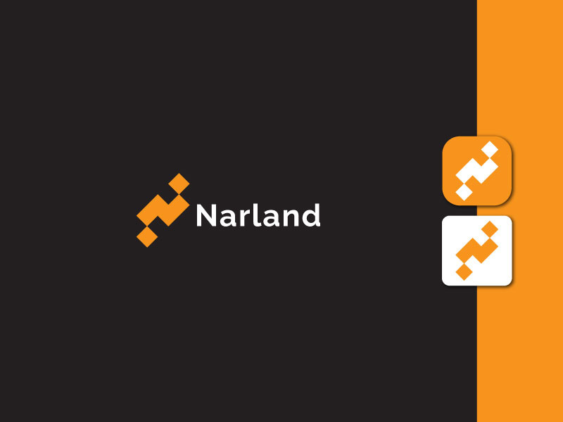 Lettermark Logo - Letter N Logo - Gradient Logo - Business Logo Design